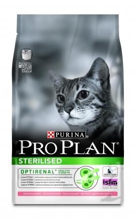 Сухой корм Purina Pro Plan Sterilised для кошек кастрированных и стерилизованных со вкусом лосося фото