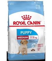 Корм для собак Royal Canin Medium Puppy сухой для щенков средних размеров (весом 11-25 кг) до 12 месяцев фото