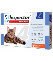 Инспектор Квадро капли для кошек до 4 кг 1 пип. фото