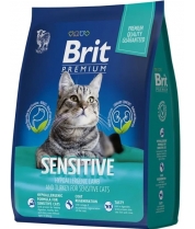 Сухой корм Брит Premium для взрослых кошек с чувствительным пищеварением с ягненком и индейкой 2 кг фото